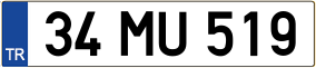 Trailer License Plate
